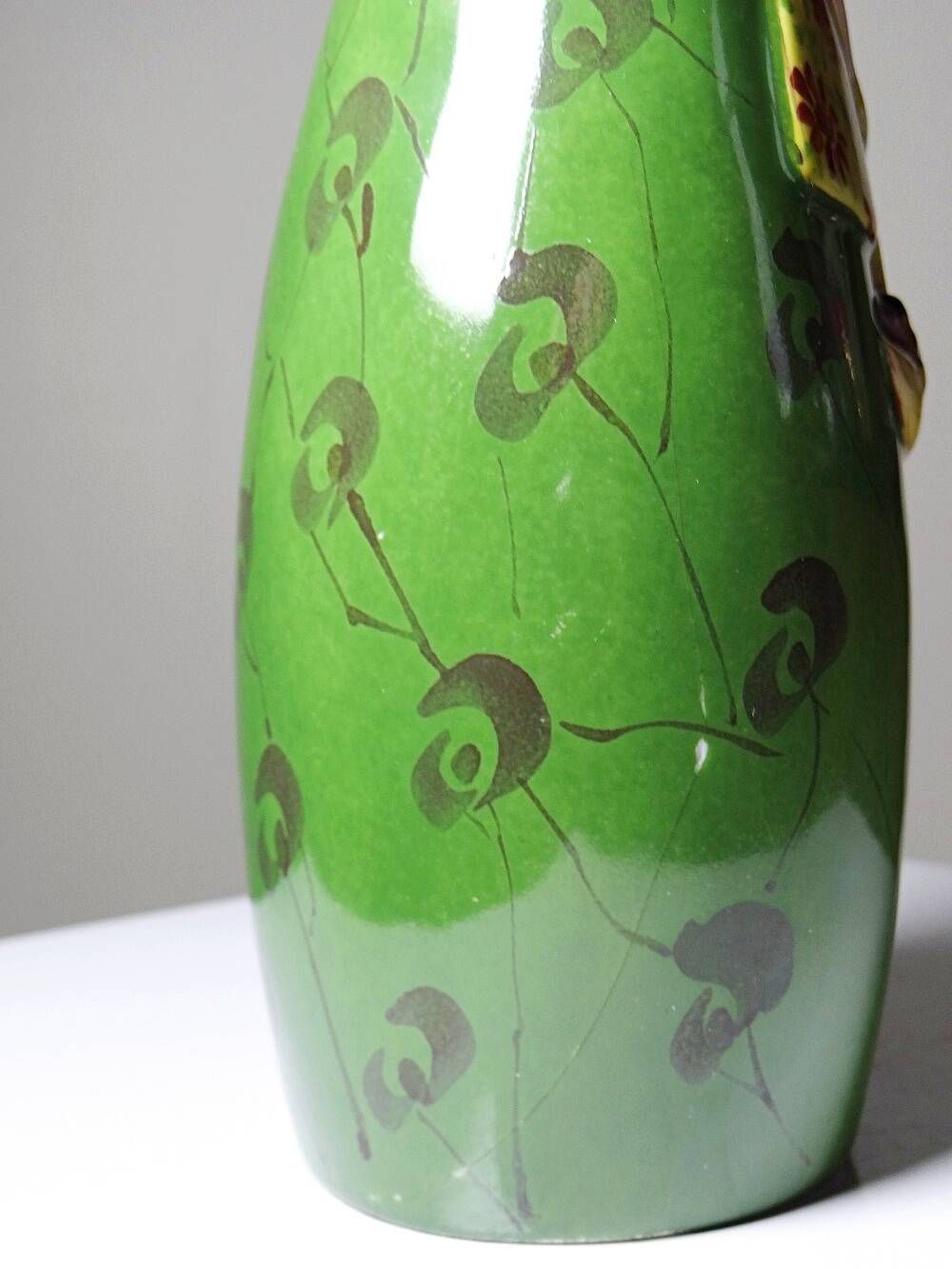 Antique porcelain bottle from Limoges in the style of Robj, 1920s-1930s.