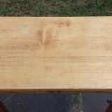 wooden farm table