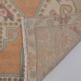 Tapis turc vintage orange et beige sku 2555