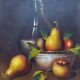 Hst painting "still life with pears" violette de mazia (1899-1988)