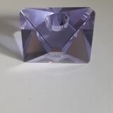 Murano cut glass candle holder