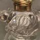 Encrier cristal taillé monture laiton ou bronze Baccarat Saint Louis XIXe