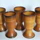 Five earthenware mazagrans from Saint-Amand vintages service"Meylan"