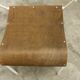 Atypical chair of the 70s metal and wood