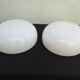 Deux plafonniers en opaline des années  60/70