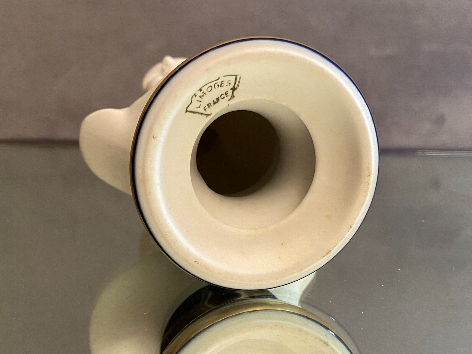 Bust of Louis Brongniart after Houdon in Limoges porcelain biscuit