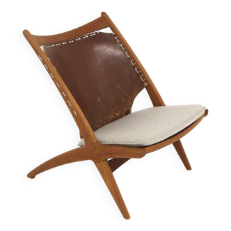 "Krysset / The Cross Chair" armchair Fredrik Kayser, Gustav Bahus, Norway, 1960