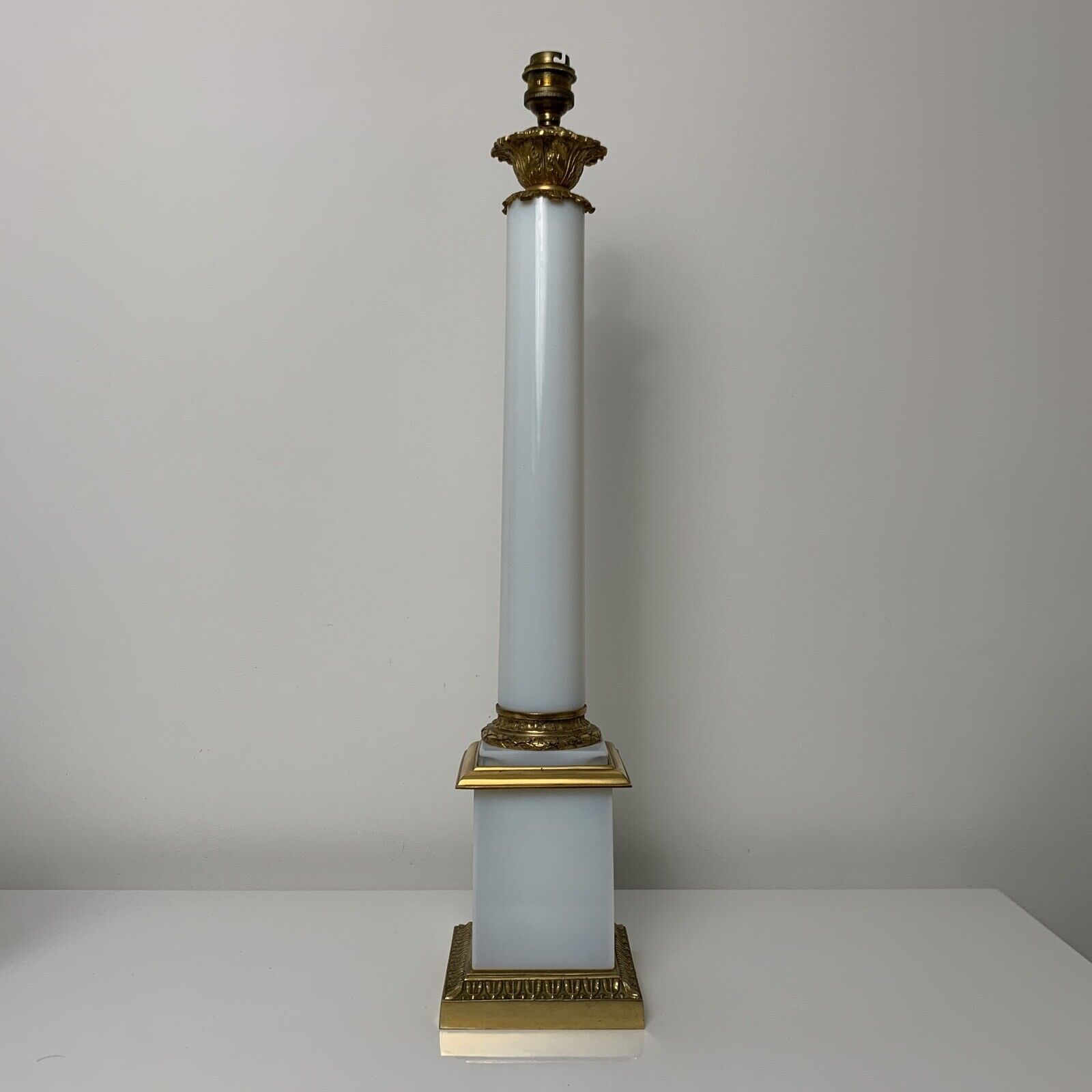 Foot in gilded bronze and opaline classic empire