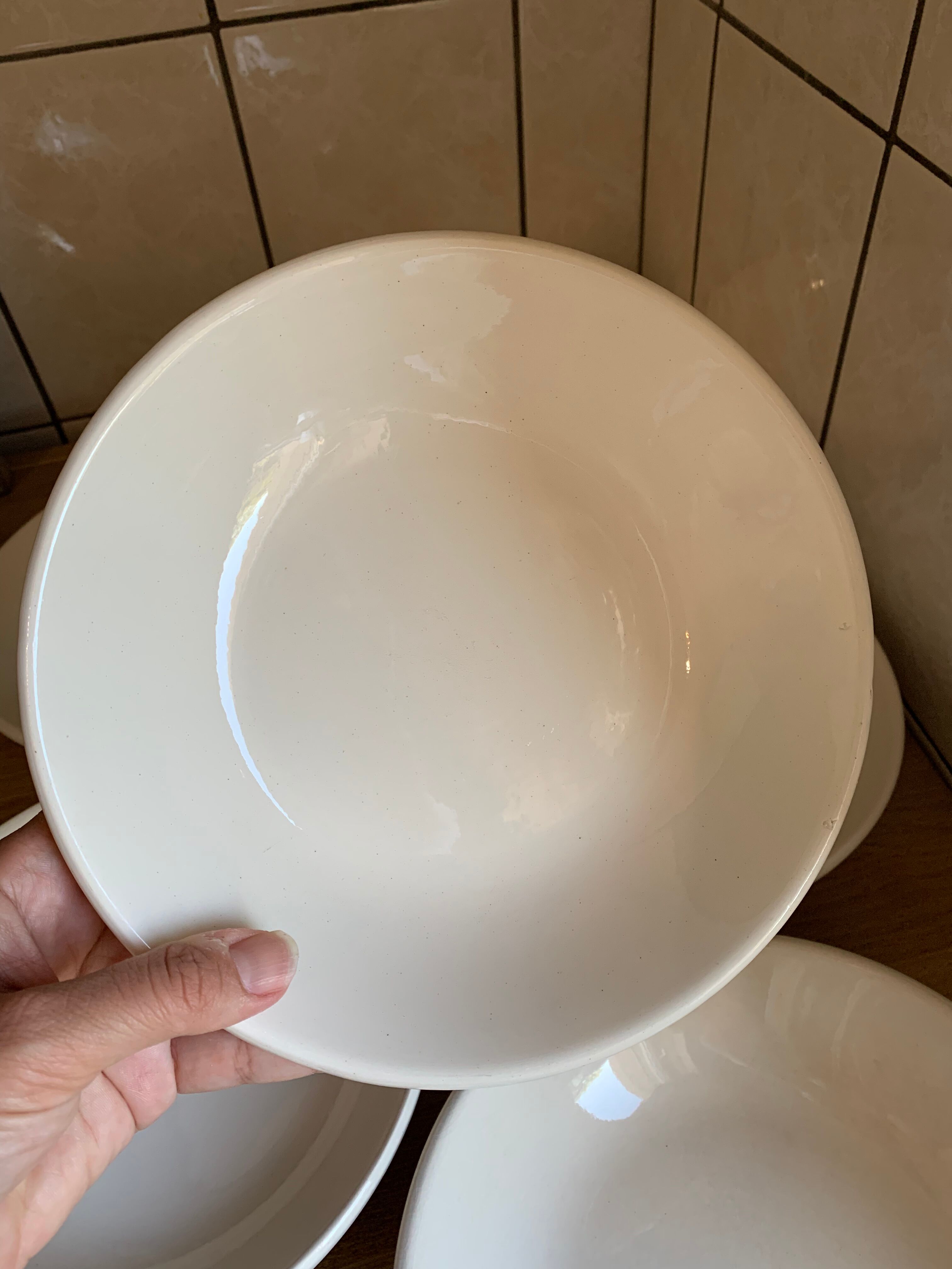 6 old soup plates of sarreguemine digoin