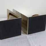 Pair of bookends, tennis racket.