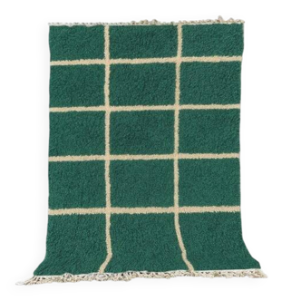 Deep teal fluffy rug 150/250cm