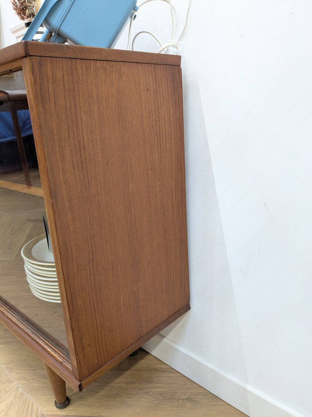 Teak display cabinet from the 1960s