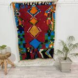 Handcrafted Moroccan Berber carpet 156 X 106 CM