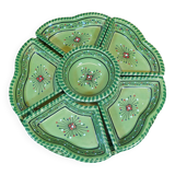 Ethnic style 6-compartment plate