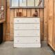 Old 4-drawer chest of drawers, original patina