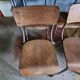 6 vintage school chairs