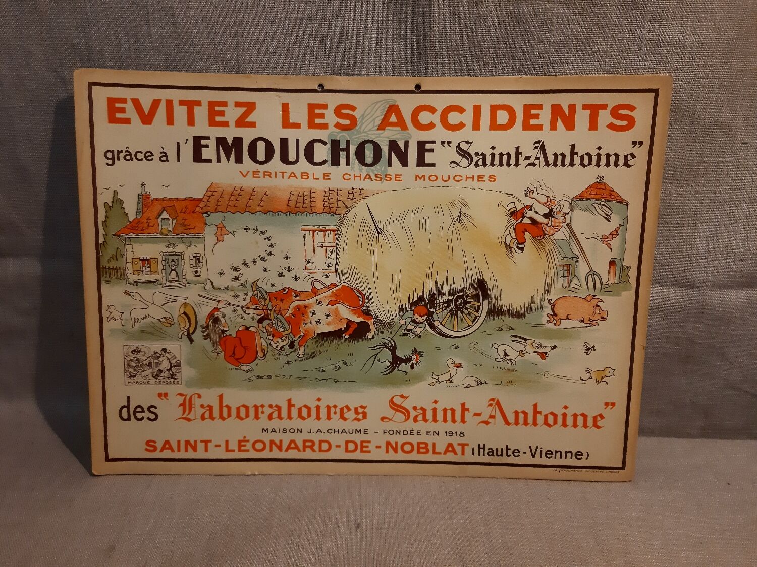 Old advertising poster