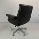 Vintage Leather Swivel Armchair De Sede DS 35, Switzerland, 1970s