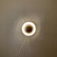 Italian Sunburst Wall Lamp or Flush Light
