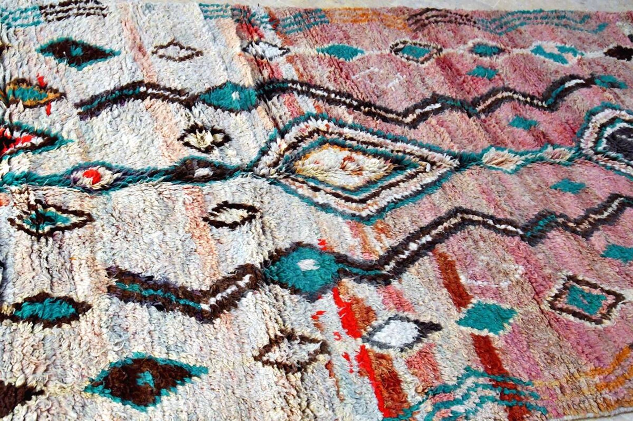 Tapis berbère marocain Boujaad 261 x 155 cm