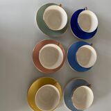 6 cups with Villeroy Boch saucers