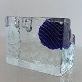 Glass candlestick, 80s