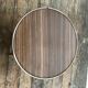 Guéridon petite table basse ronde brune vintage tripode porte plante