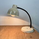 Beige industrial gooseneck table lamp, 1960s