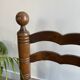 Chaise paille / bois dlg de Clarles Dudouyt