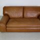 Cini Boeri Cognac Leather 2 Seater "Bengodi" Sofa For Arflex, 1970 Italy
