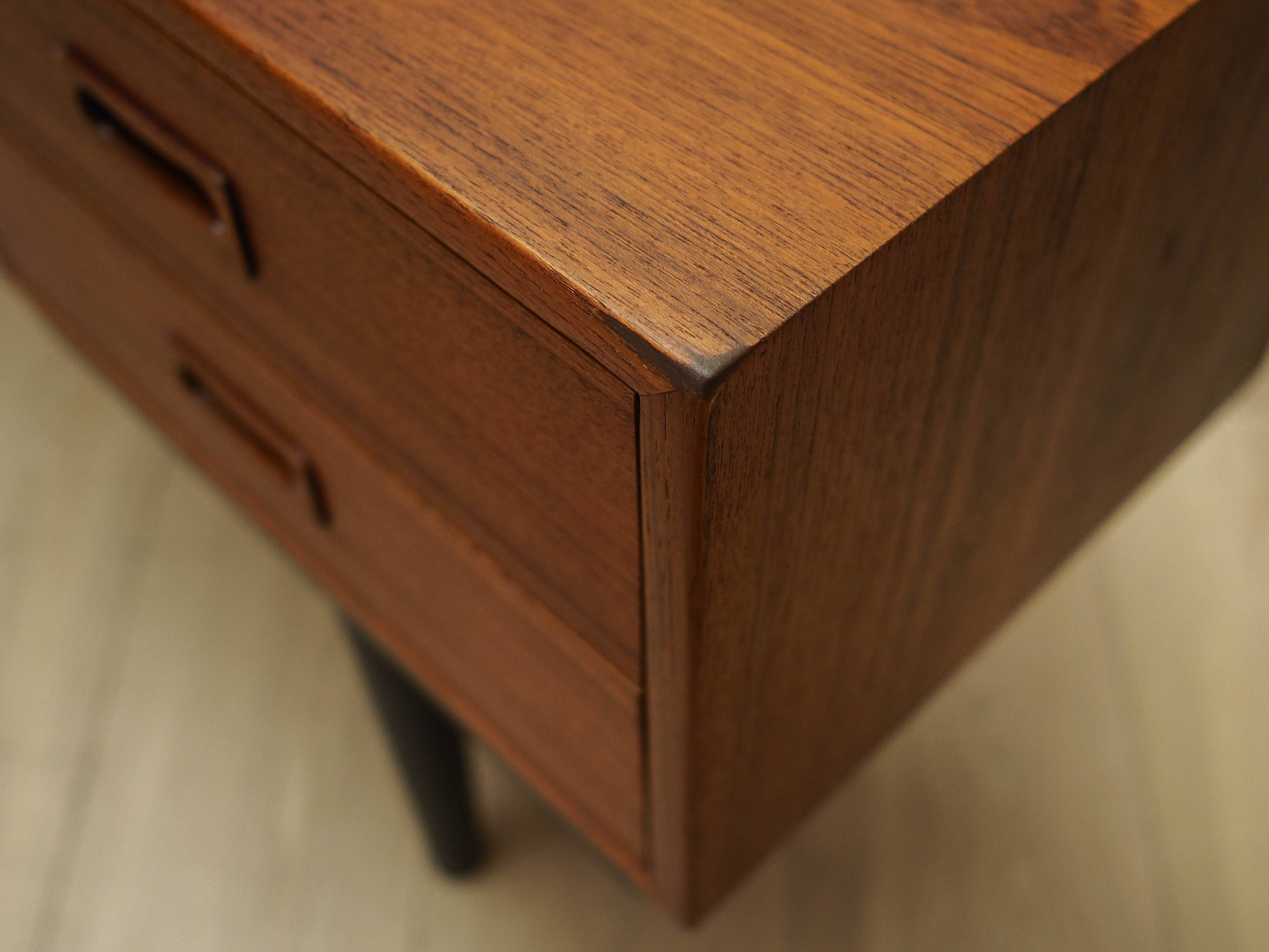 Coiffeuse en teck, design danois, années 1970, production : Danemark