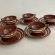 Set of 5 cups and 1 milk jug Mary Sarreguemines