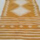 Pure wool handmade mustard and white Kilim rug 80x160cm