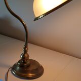 Vintage brass navy-style lamp