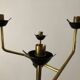 Modernist floor lamp with 4 lights in brass and opaline, Stilnovo style – Year 1960