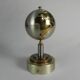 Vintage terrestrial globe cigarette holder with music box, windmill, 1960s
