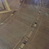 19th Century Louis Philippe Sorrento Walnut Parquetry Center Table