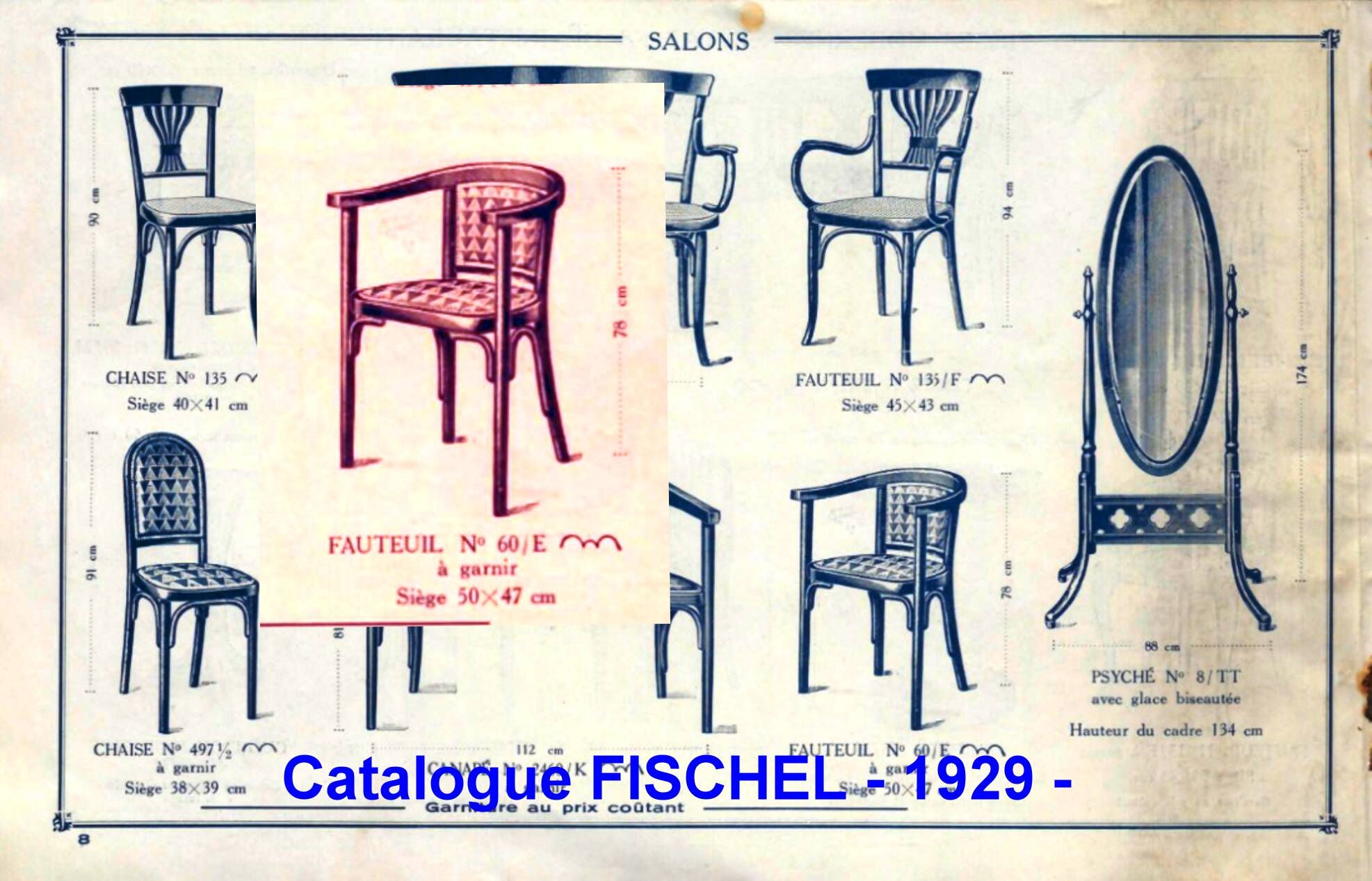 Two Art Deco Fischel armchairs upholstered in cream leather - 1925 - No Thonet