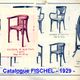 Two Art Deco Fischel armchairs upholstered in cream leather - 1925 - No Thonet