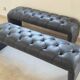 Leather banquettes
