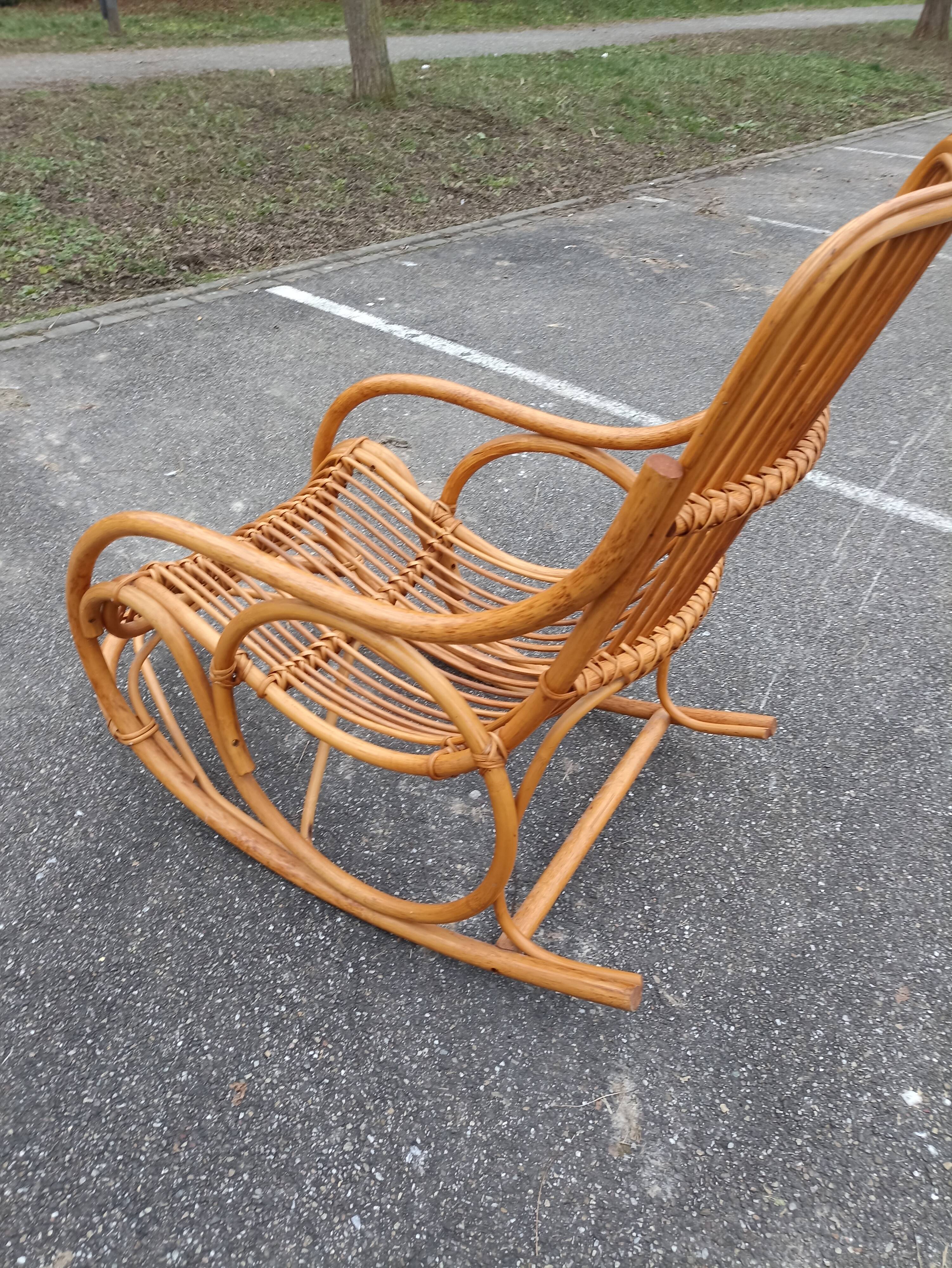 Rattan rocking chair