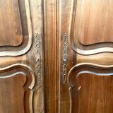 Regency style storage cabinet in solid walnut 20th century