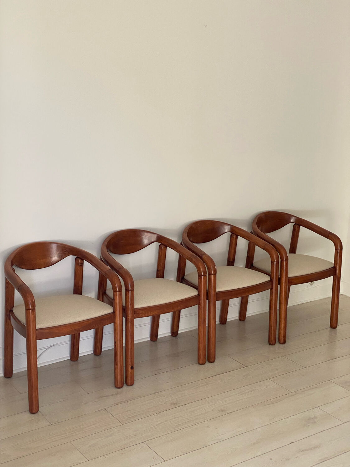 4 chairs Rainer Daumillier 1970