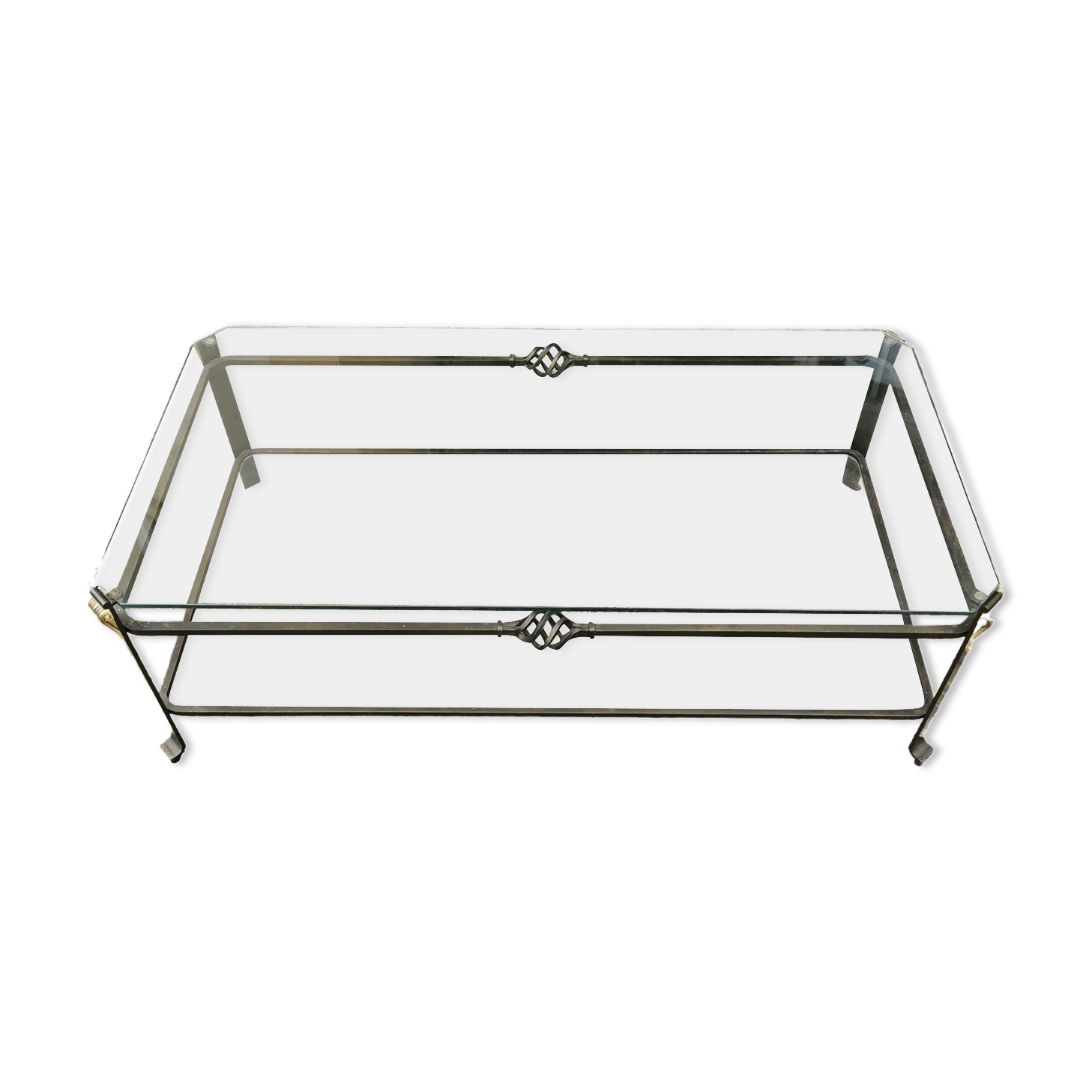 Wrought iron coffee table