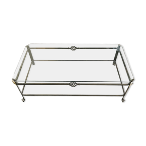 Table basse en fer forgé