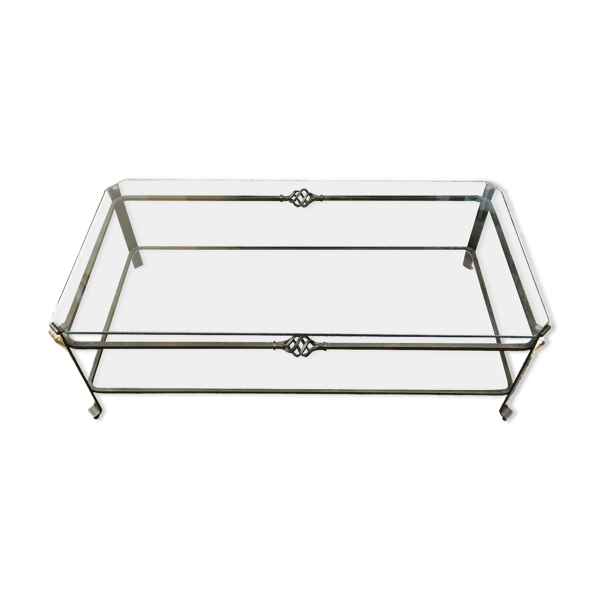 Table basse en fer forgé