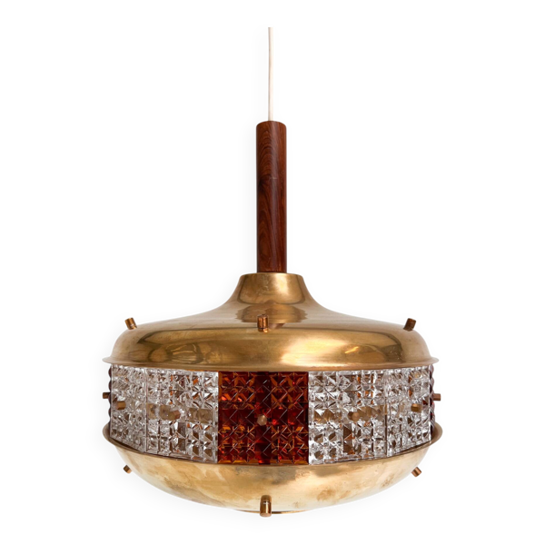 Lampe de plafond Space Age par Örsjö Industri, années 1960.