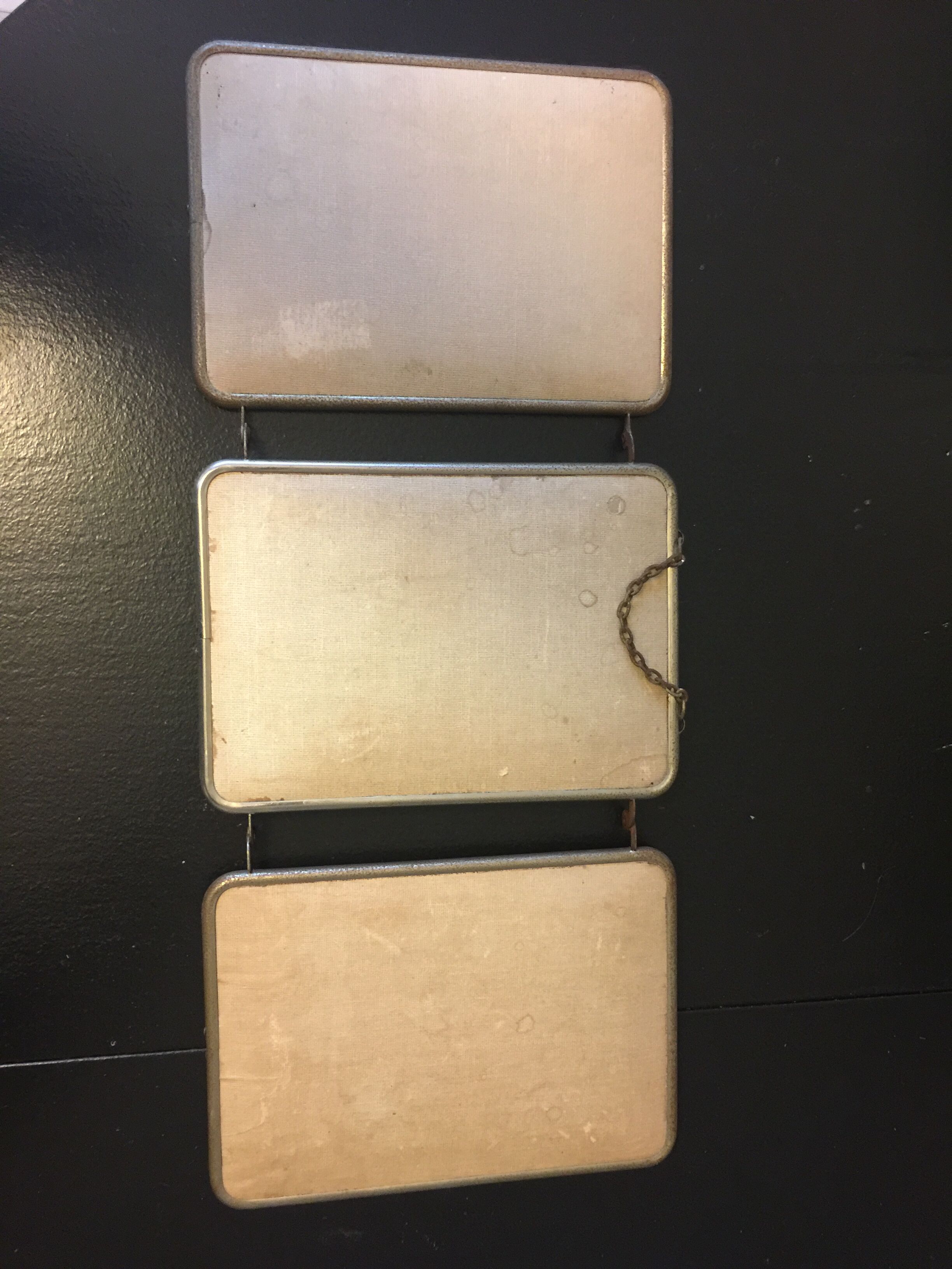 Miroir triptyque années 50 - 50x21cm