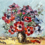Painting "The anemones" by Etienne Bellan