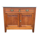 Ancien Buffet parisien en chêne et marbre